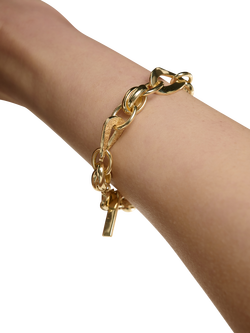 TUTTI Flat Waved Chain, Gold - view 2, Gold