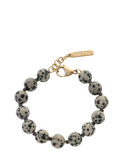 TUTTI Dalmatian Jasper Stone Beaded Bracelet, Multi