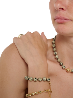 TUTTI Dalmatian Jasper Stone Beaded Bracelet - view 2, Multi