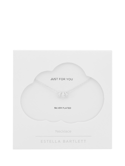 Estella Bartlett Just For You Tiered Drop Necklace, Silver - view 2, Silver