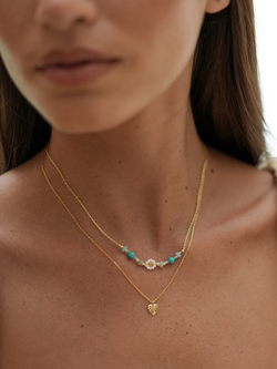 Estella Bartlett Rooting For You Monstera Leaf Pendant Necklace, Gold - view 2, Gold