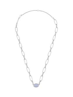 Estella Bartlett The Edit Oval Chain Link Necklace, Silver