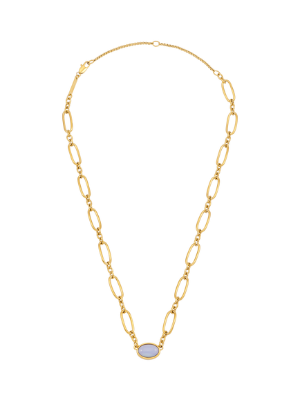 Estella Bartlett The Edit Oval Chain Link Necklace, Gold