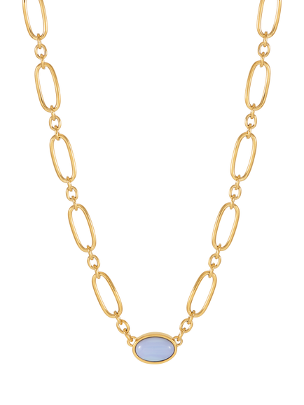 Estella Bartlett The Edit Oval Chain Link Necklace - view 2, Gold
