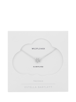 Estella Bartlett Wildflower Pendant Necklace, Silver - view 2, Silver