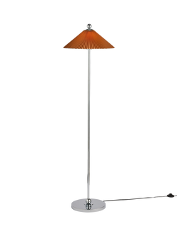 MADE Jolene Pleat Shade Floor Lamp, Rust, Rust