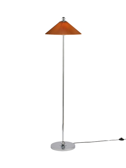 MADE Jolene Pleat Shade Floor Lamp, Rust, Rust