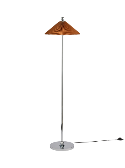 MADE Jolene Pleat Shade Floor Lamp, Rust - view 2, Rust