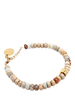 By Alona Dunaway Beaded Bracelet, Gold / Jasper - view 2, Gold / Jasper