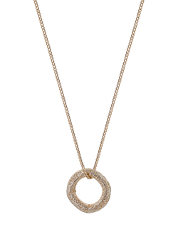 TUTTI Ring Pendant Necklace, Gold, Gold