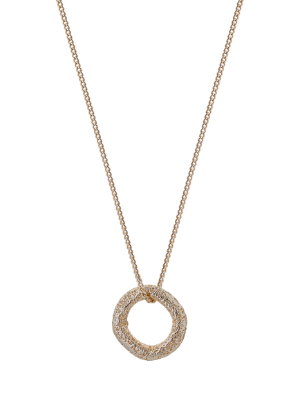 TUTTI Ring Pendant Necklace, Gold, Gold