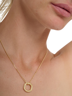 TUTTI Ring Pendant Necklace, Gold - view 2, Gold