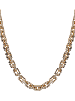 TUTTI Square Link Chain Necklace, Gold, Gold