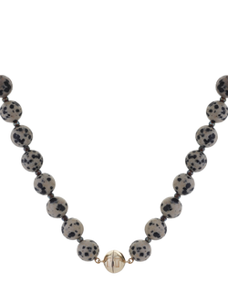 TUTTI Dalmatian Jasper Beaded Necklace, Multi