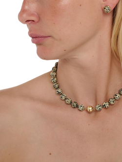 TUTTI Dalmatian Jasper Beaded Necklace - view 2, Multi