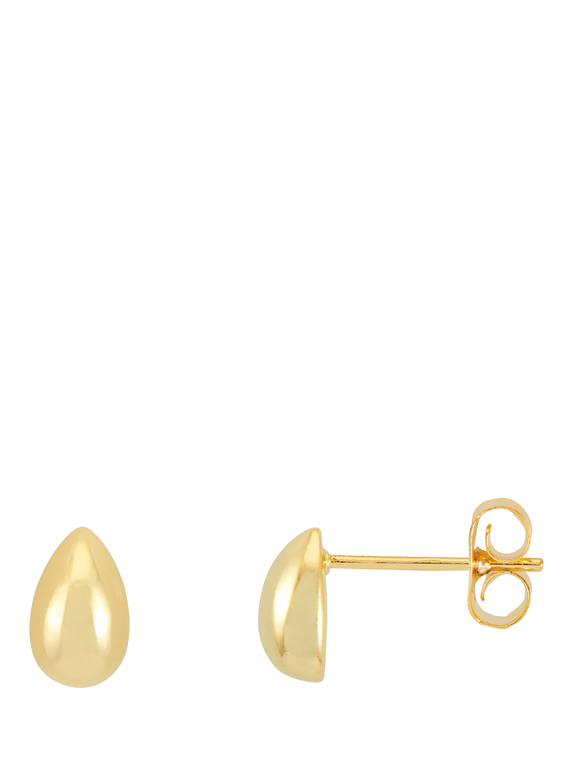 Product image 1 of 3, which shows Estella Bartlett Mini Teardrop Stud Earrings, Gold