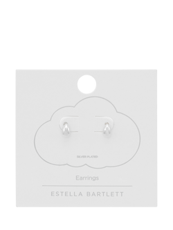 Estella Bartlett Mini Teardrop Stud Earrings, Silver - view 2, Silver