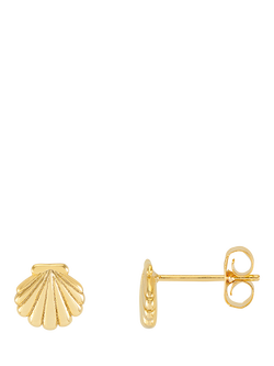 Estella Bartlett Heart Hoop Earrings, Gold, Gold