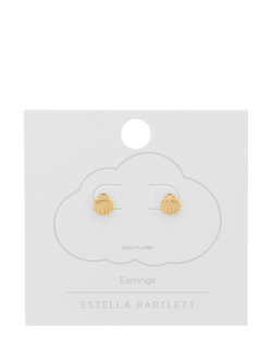Estella Bartlett Heart Hoop Earrings, Gold - view 2, Gold