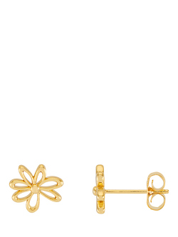 Estella Bartlett Mini Doodle Flower Studs, Gold, Gold