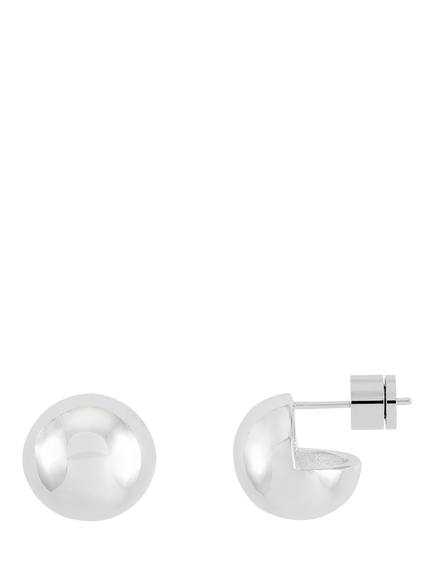 Estella Bartlett The Edit Maxi Ball Stud Earrings, Silver