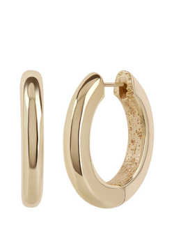 TUTTI Large Shade Hoop Earrings, Gold, Gold