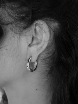 TUTTI Hoop Earrings, Silver - view 2, Silver