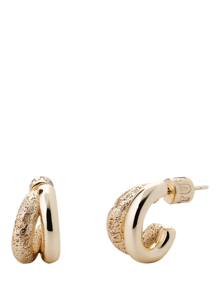 TUTTI Double Hoop Earrings, Gold, Gold