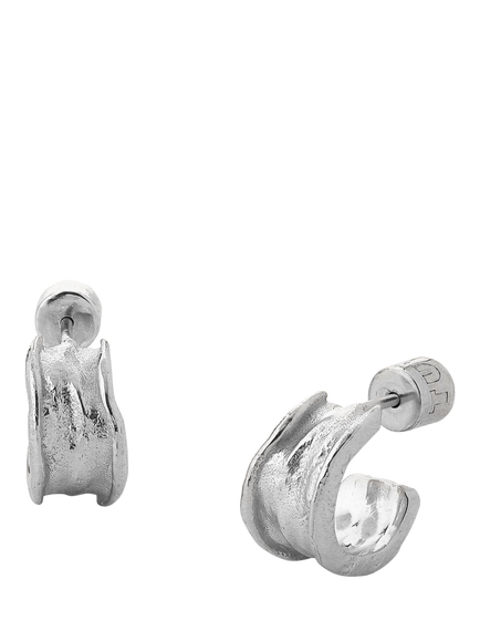TUTTI Small Hoop Earrings, Silver