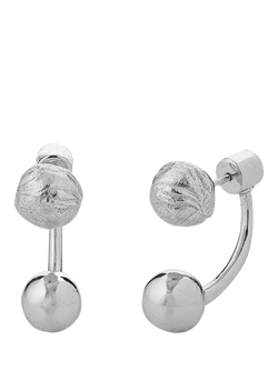 TUTTI Ear Jacket Stud Earrings, Silver, Silver