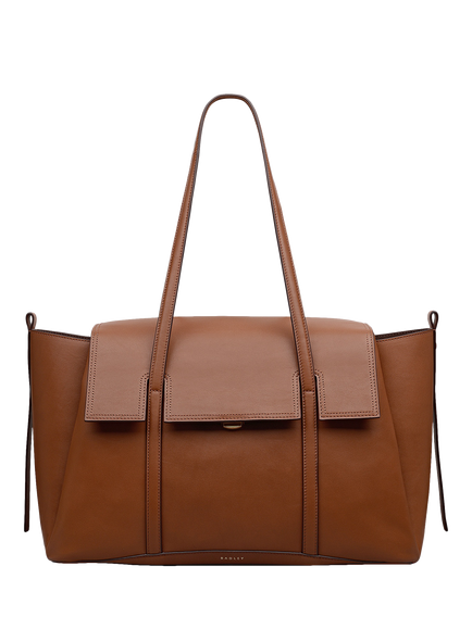 Radley The Chancery Leather Large Shoulder Bag, Brown, Cognac