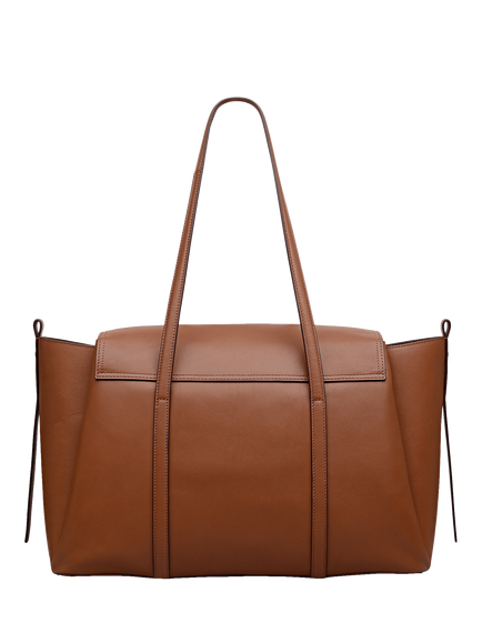Radley The Chancery Leather Large Shoulder Bag, Brown - view 2, Cognac
