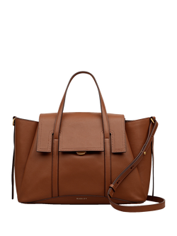 Radley The Chancery Leather Grab Bag, Brown, Cognac