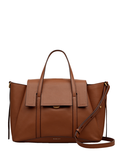 Radley The Chancery Leather Grab Bag, Brown, Cognac
