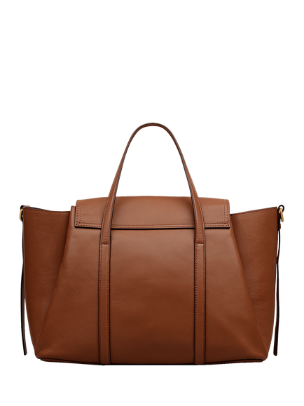 Radley The Chancery Leather Grab Bag, Brown - view 2, Cognac