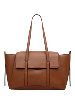 Radley The Chancery Leather Medium Shoulder Bag, Brown, Cognac