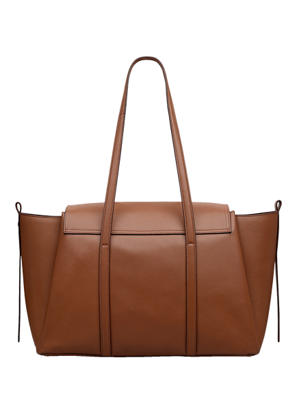 Radley The Chancery Leather Medium Shoulder Bag, Brown - view 2, Cognac