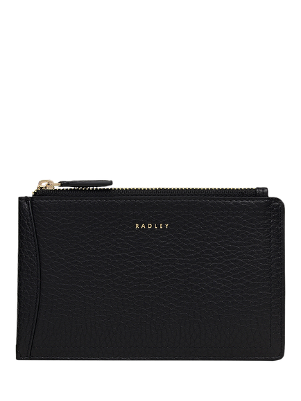 Radley The Chancery Leather Card & Coin Holder, Black