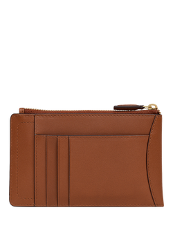 Radley The Chancery Leather Card & Coin Holder - view 2, Cognac