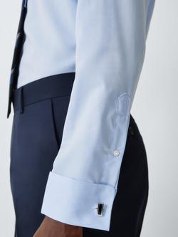 John Lewis Onyx Low Curve Rectangle Cufflinks, Black - view 2, Black