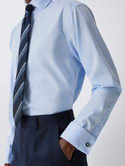 John Lewis Round Enamel Cufflinks, Navy - view 2, Navy