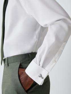 John Lewis Stag Cufflinks, Silver - view 2, Silver