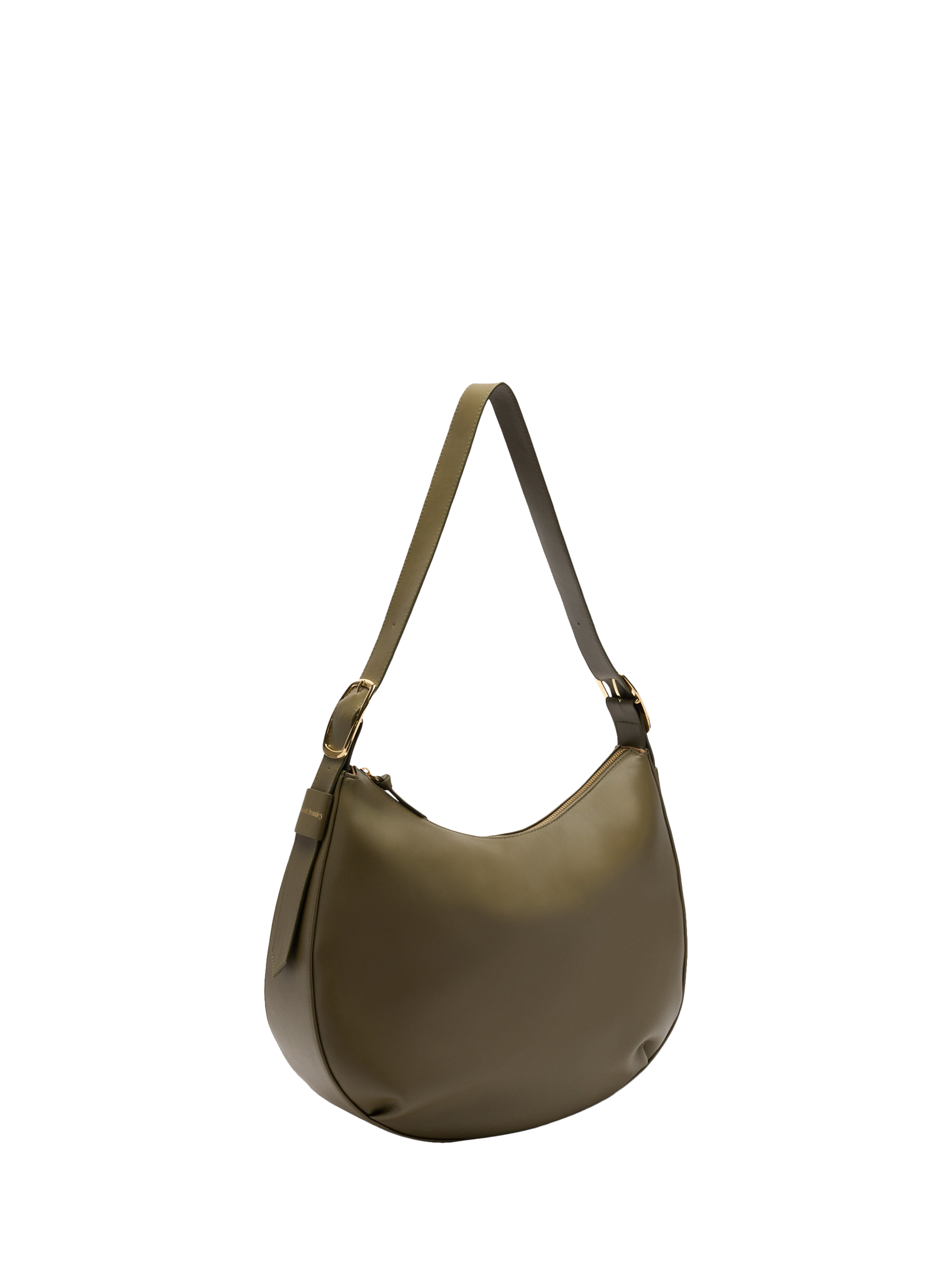 Product image 2 of 4, which shows Russell & Bromley Sutton Leather Large Oval Shoulder Bag, Green