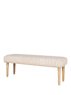nkuku Sanja Stripe Bench, Natural, 