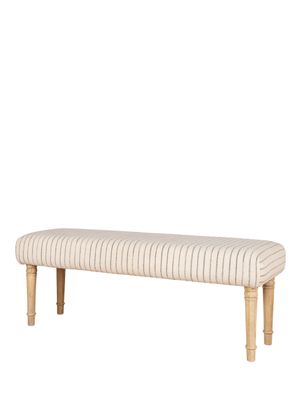 nkuku Sanja Stripe Bench, Natural, 