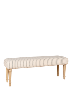 nkuku Sanja Stripe Bench, Natural - view 2, 