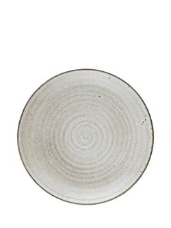 nkuku Valinha Earthenware Dinnerware Set, 12 Piece, Grey, Cream