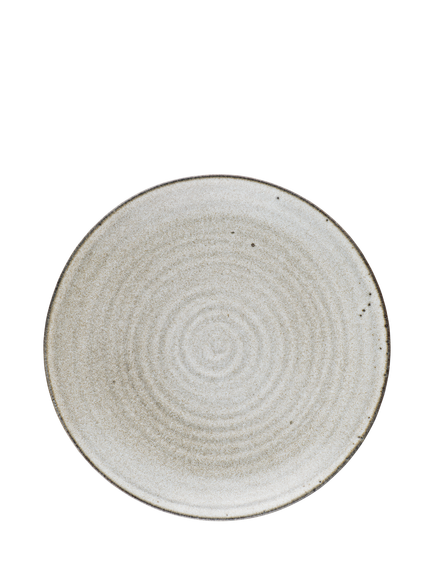 nkuku Valinha Earthenware Dinnerware Set, 12 Piece, Grey, Cream