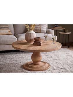 nkuku Laya Mango Wood Coffee Table, Natural - view 2, 