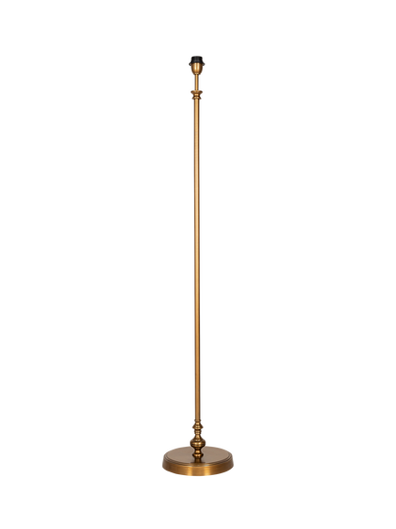 nkuku Ehadi Floor Lamp Base, Antique Brass, Antique Brass
